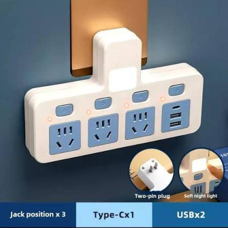 Multi Functional Wireless Socket 3 Sockets Space  Sold by: Armall